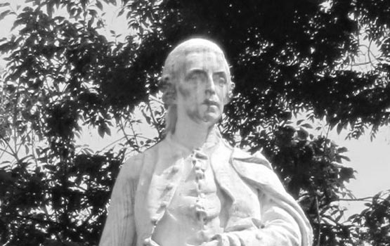 Joseph von Sonnenfels-Denkmal, Rathausplatz, 1010 Wien, aufgenommen am 3. Juni 2012, © Ewald Judt