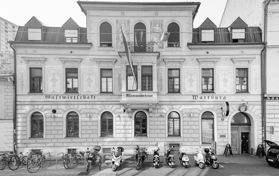 Allemannenhaus mit Sgraffiti, Halbärthgasse 14, 8010 Graz