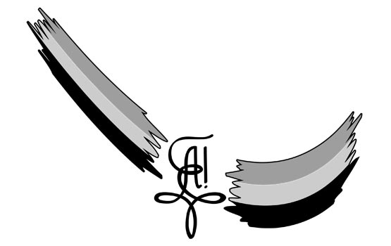 Der Zirkel der Akad. B! Allemannia Graz mit den Buchstaben A, E, V, C und F, in der Ausführung des Allemannenwischers