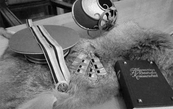 Akad. B! Allemannia Graz, hellblaue, steife Mütze, Farben: blau-silber-schwarz